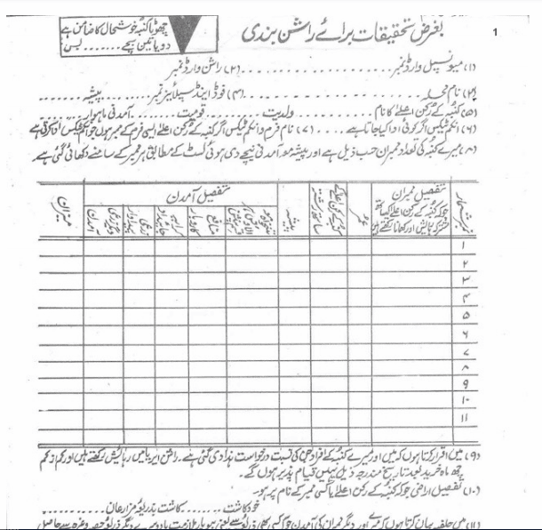 ration card application form j&k